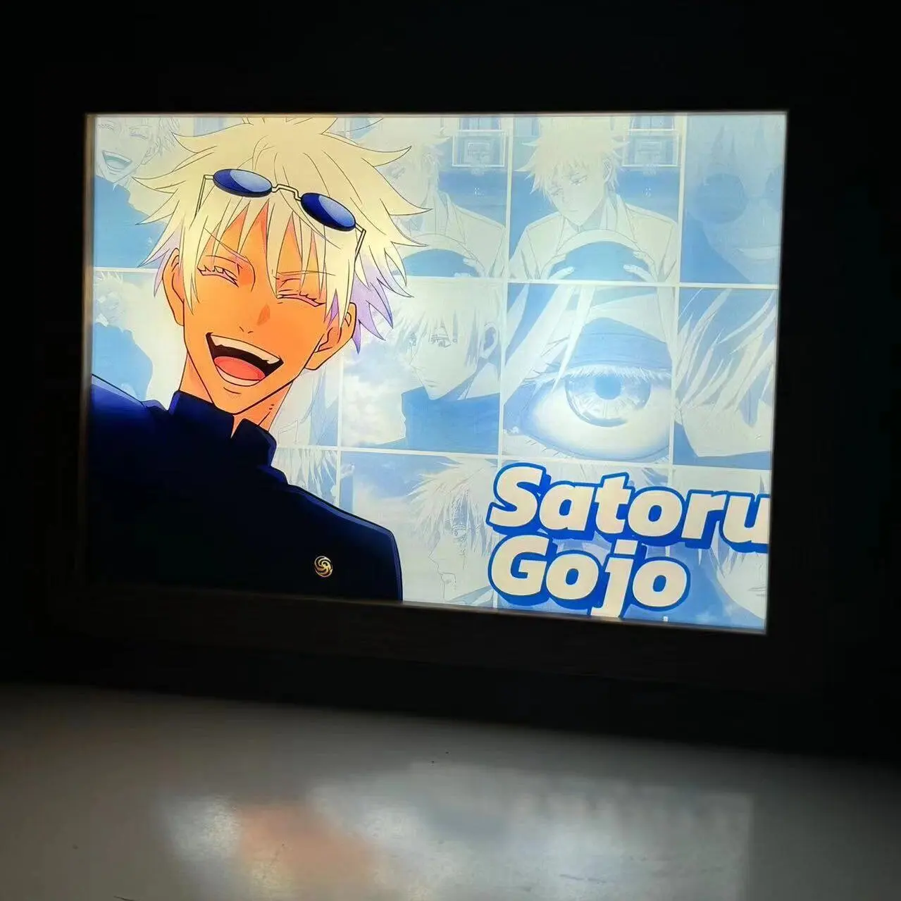 Anime character Satoru Gojo photo frame Led three-color light photo frame painting decoration Christmas gift Moonlight lamp - Image 2
