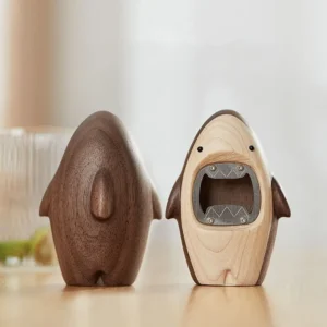 Bottle Opener Qi Cartoon Wooden Beer Personalized Screwdriver Household Shark Good Things Are Cute Desktop Ornament Creativity