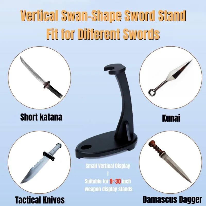 Vertical Sword Shelf Holder Demon Slayer Samurai Sabre Display Stand Real Japanese Katana Rack Knife Bracket House Decor Gift - Image 5