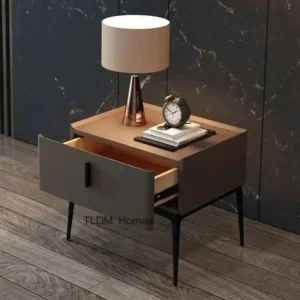 New Bedside Table Bedroom Nightstands Wooden Lamp Minimalist Bedside Table Nightstands Locker Mesitas De Noche Furniture YY50BT