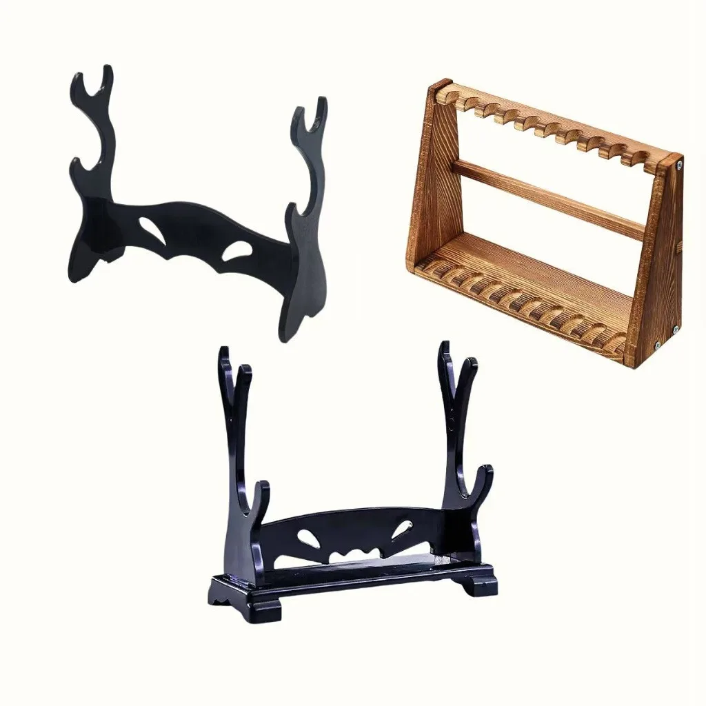 Katana Stand Samurai Sword Display Rack Small Sword Stand Sword Hanger Japanese Sword Storage Rack Wooden Sword Stand