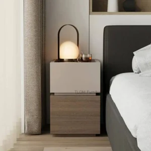 Letto Modern Storage Minimalist European Glamour Classic Nightstand Cozy Bedside Comodini Camera Table Bedroom Trendy Furnitures